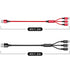 4ft 2Pack 3 1 Multi Charging Cable, Multi Phone Charger Cable Braided Universal in Charging Cord Extra Long Multiple