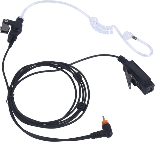 SL300 TLK100 Acoustic Tube Earpiece with PTT Mic, Walkie Talkie Headset for Motorola SL Series 2 Way Radio