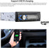 WEPARTICULAR 12V MP3 Car Stereo CD DVD Player Single Din Car Radio with Bluetooth Hands-Free/FM Receiver/USB/AUX/SD