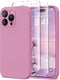 iPhone 14 Pro Case - Slim Shockproof Silicone, MagSafe Compatible, Blackcurrant, with Camera Protection & 2X Screen