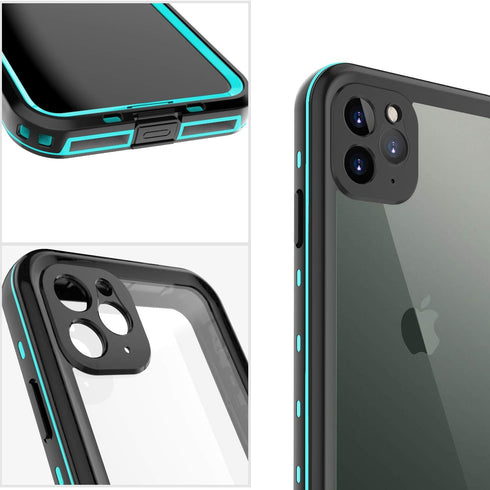 iPhone 11 Pro Max Case, Waterproof Full Body Rugged Clear Slim Case with Built-in Screen Protector for Apple iPhone 11