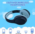 Bluetooth Headphones Over Ear, Noise Isolation Wireless Headphone for Teenger Adult Children for Home Travel Office School Phone Music use (Blue)