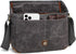 peacechaos Waterproof Canvas Camera Bag, Vintage Padded SLR DSLR Shoulder Case for Women and Men