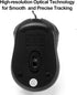 Wired Mouse, Ergonomic Computer Mouse, USB Wired for Right or Left Hand, Durable Clicks for PC, Laptop, Desktop,