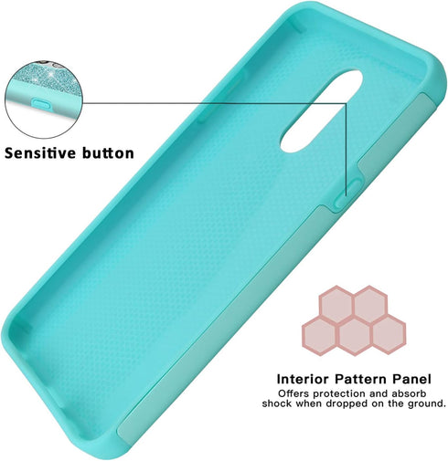 TJS Phone Case for LG Stylo 5/LG Stylo 5 Plus/LG Stylo 5V/LG Stylo 5X, Glitter Bling Cute Girls Women Design Dual Layer