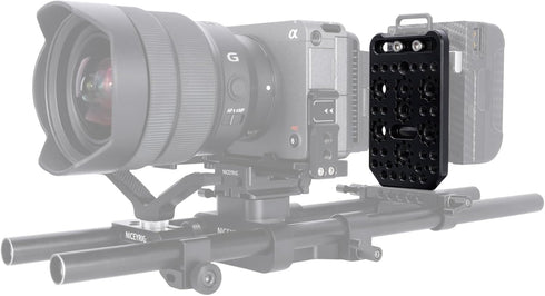 NICEYRIG Multi-Purpose Camera Cheese Plate, Compatible with Sony FX3/FX30, BMPCC 6K Pro, ARRI & 1/4’’ Locating Pin Hole