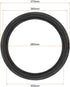 uxcell 15 Inch Speaker Foam Edge Folding Ring Horn Replacement Parts for Speaker Black