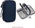 Waterproof Portable Electronic Organizer Bag for Travel, Multifunctional Cord Storage Case in Blue