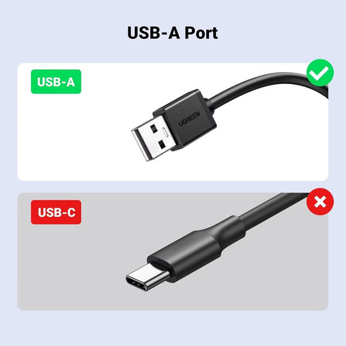 UGREEN USB-A to Ethernet Adapter, 10/100 Mbps Network Adapter for Laptop PC, Black