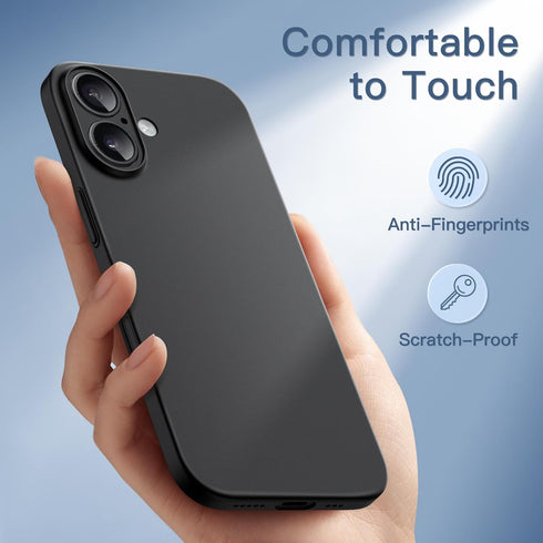JETech 16 6.7 Inch, Ultra Slim Case for iPhone Plus Camera Lens Full Protection, Lightweight Matte Finish PP Hard