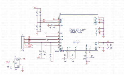 HiLetgo 0.96" SSD1306 I2C 128X64 4 IIC SPI Serial OLED LCD Display Pin Font Color Yellow Blue