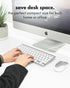 Macally MacMini USB C Wired Keyboard for Mac (USB C + USB A) Compatible Keyboard for MacBook Pro/Air, iMac & Compact