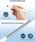 Metapen X1 Universal Stylus Pen for Touch Screens, 2-in-1 Retractable Pointer & Stylus, High Precision, Soft