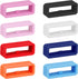Smart Watch Band Fixing Rings, 8 Pack 20mm Silicone Security Connectors for Watch Strap Replacement Accessories