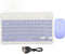 Wireless Keyboard and Mouse Combo, Rechargeable Bluetooth Ultra Slim Portable Set for Windows, Laptop, PC