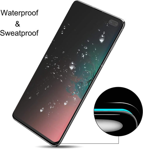 Galaxy S10 Plus Privacy Screen Protector, 2-Way Anti Spy Case Friendly Soft Film, Anti-Scratch Nano Shield