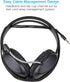 Cyber Acoustics Stereo PC Headset (AC-4000), 3.5mm Connection, Noise Canceling Microphone for PC, Mac, Tablets
