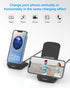 NANAMI Upgraded Fast Wireless Charger, Qi-Certified Stand for Samsung Galaxy S24/S23/S22/S21/S20, iPhone 15