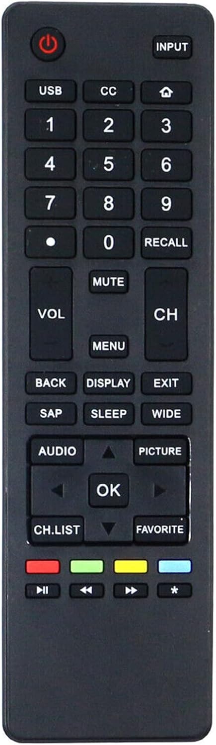 Beyution HTR-A18M Replacement Remote Control for Haier TV Models 32D3000, 55D3550, 65D3550, 40D3500M