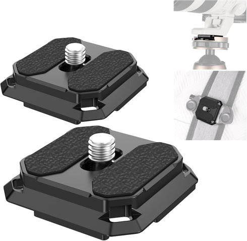 NEEWER Quick Release Plate 38mm Square Arca Type QR Camera Mount Plate for Peak Design Capture V3