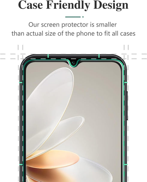 Pokolan Tempered Glass Screen Protector for Samsung Galaxy A14 5G - 3-Pack, 9H Hardness, Bubble Free, Easy Install, HD
