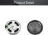 Fielect 2Pcs DIY Speaker 0.5W 8 Ohm Replacement Loudspeaker, 40mm Diameter Round Shape