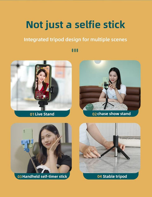 MYKOMI Stick,40 inch Recording,Black,(Selfie-StickH1Black) Selfie Extendable and Portable Stable Stick Tripod