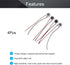 Fielect 4Pcs DIY Magnetic Speaker, 0.5W 8 Ohm 10mm Diameter Round Shape Replacement Loudspeaker