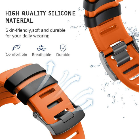 ANCOOL Soft TPU Replacement Strap for Suunto Core Watch, Sport Wristband with Metal Clasp