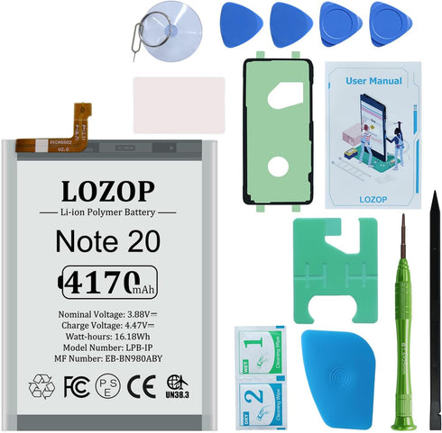 Note 20 / Note 20 5G Battery Replacement Kit for Samsung Galaxy Note 20 SM-980F / Note 20 5G SM-N981U/U1/B/N/W with