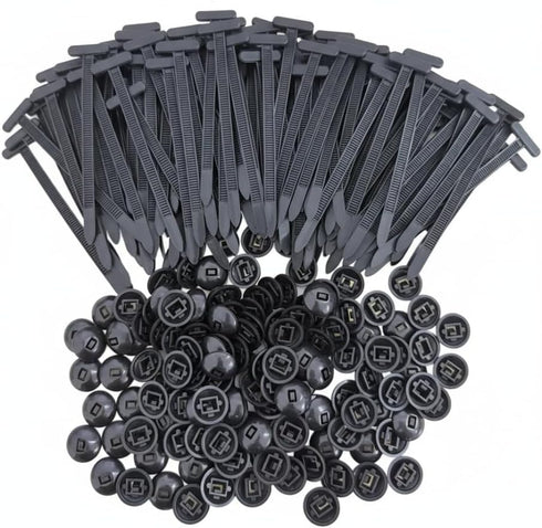 ZQTkid 120pcs Car accessories Universal Cable Tie Buckle for Car,cable ties,zip tiescable tie
