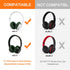 Solo 2 Solo 3 Ear Pad Replacement, GVOEARS Earpad Cushions for Beats Solo 2/3 Wired Wireless Headphones with Soft Leather Noise Isolation Memory Foam (Blackish Green)