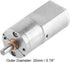12V 100RPM DC Geared Motor Metal Reduction Electric Motor for DIY Toys RC Car Robot Model Drive