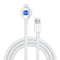 MAGNICPRO 6ft LED Phone Lightning Cable with Magnetic Tip, Magnetic Cord Holder &