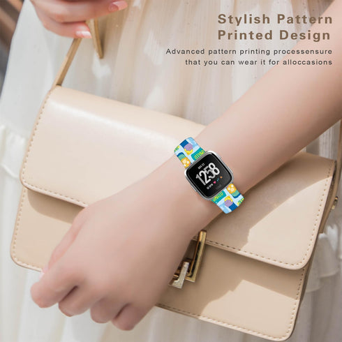Pikacu Mermaid Fish Bands Soft Sport Silicone Cartoon Holiday Strap for Fitbit Versa 2/Versa/Versa Lite/Versa SE Men