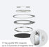 GORNERGRAT 4 360 17 16 15 14 13 12, Grat for Magsafe Magnetic Phone Grip Stand, Rotatable Elastic Strap Loop