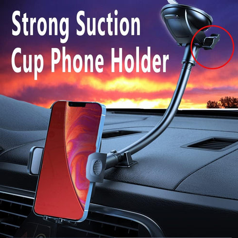 Military Grade Car Phone Holder Mount | Adjustable Gooseneck for Truck Dashboard Windshield Vent