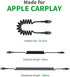 Coiled USB C to Lightning Cable - AICase Type C to Lightning Cable (6ft 36W) Scalable Spring PD Type C Charging Cable