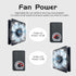 120mm 120V 110V 220V 12V Computer Fan with AC Plug, Variable Speed Axial Muffin PC Fan with Controller Small Case