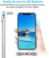 Phone Case Compatible for iPhone XR, Crystal Clear Hard Back Cover with Shockproof Protection, 6.1 inches