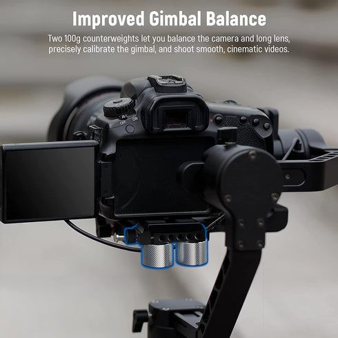 NEEWER Gimbal Counterweights and Clamp Kit, Compatible with DJI Ronin RS4 Pro RS4 RS3 Pro RS3 RS2 RSC2