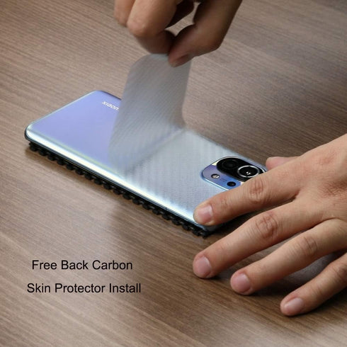 Ibywind 2 Pcs Screen Protector for Xiaomi Mi11 5G 6.81", with Camera Lens Protector and Back Film, Bubble Free
