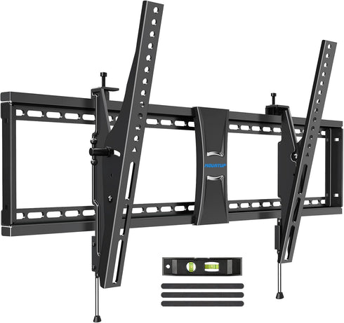 MOUNTUP TV Wall Mount for Most 37-86" TVs, Tilting Bracket with Level Adjustment, Max VESA 800x400mm, 120 LBS