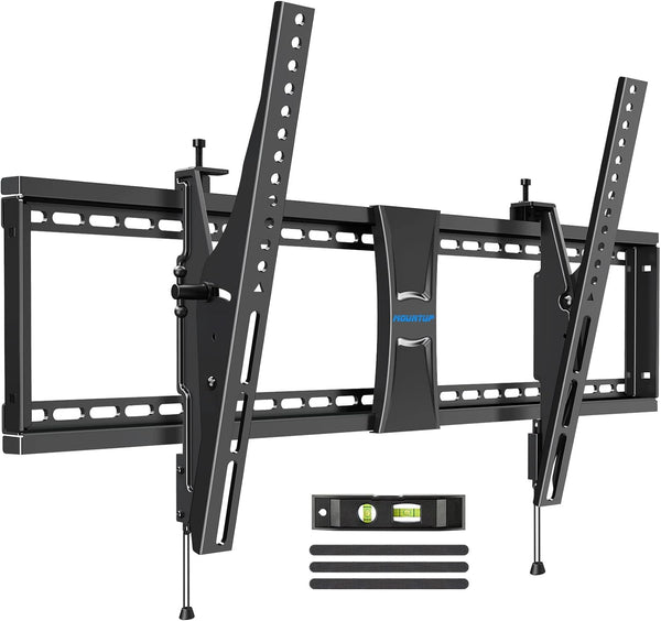 MOUNTUP TV Wall Mount for Most 37-86" TVs, Tilting Bracket with Level Adjustment, Max VESA 800x400mm, 120 LBS