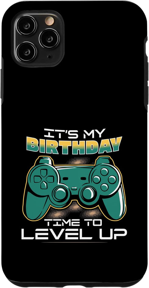 Gamer Birthday Video Game Controller Gamer Birthday Time to Level Up Controller Tee Case for iPhone 11