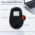 Wireless Mouse, Bluetooth 5.2 & 2.4G Dual Mode Connectivity, Ergonomic Optical Mouse for Laptop/PC/iPad/MacBook Pro
