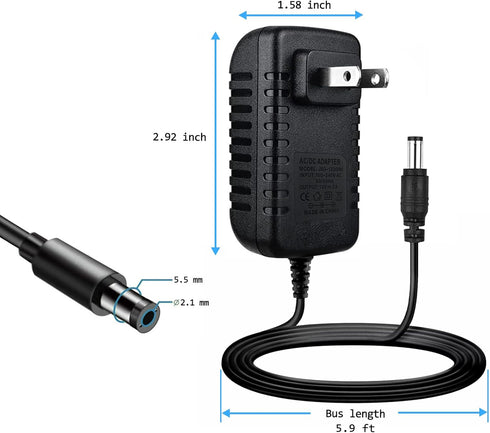 12V 2A Power Supply, Universal Adapter with 8 Selectable Plugs for LED Power Supply, CCTV Camera, BT Speaker, Router