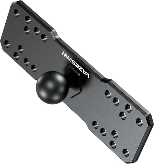 1" Ball Aluminum Alloy Fish Finder Mounting Plate, Universal Marine Electronic Mount for Garmin, Lowrance, Humminbird,