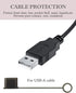 8Pcs USB Caps for USB A Cable, Anti Loss Tether, Silicone Dust Protection Adapter Cover for Android/iPhone, Translucent