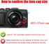 em10 Lens Cap for Olympus e-m10 iv e-pl7 with m.zuiko 14-42mm Lens, Compatible for Panasonic LUMIX G 12-32mm Lens